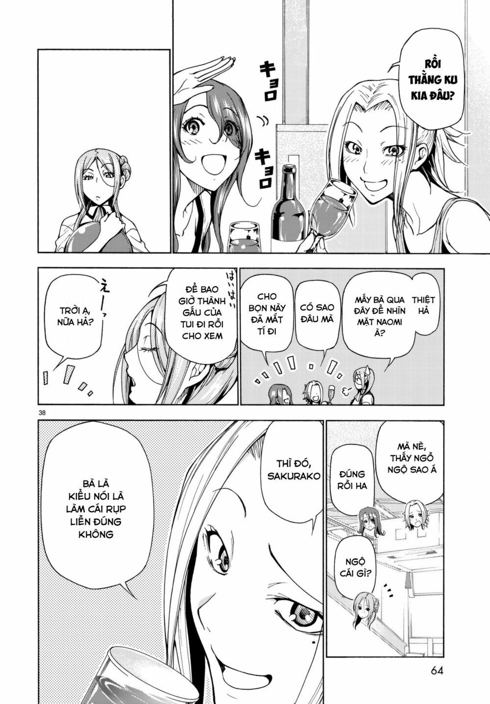 cô gái thích lặn - grand blue chapter 37 38