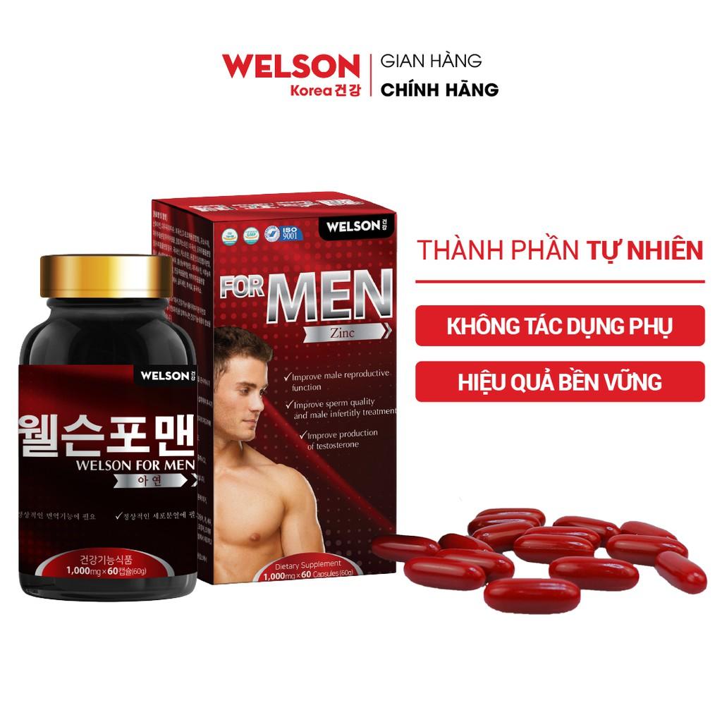 Combo 2 Hộp Tăng Cường Sinh Lý Nam Welson For Men Hộp 2 x 60 viên