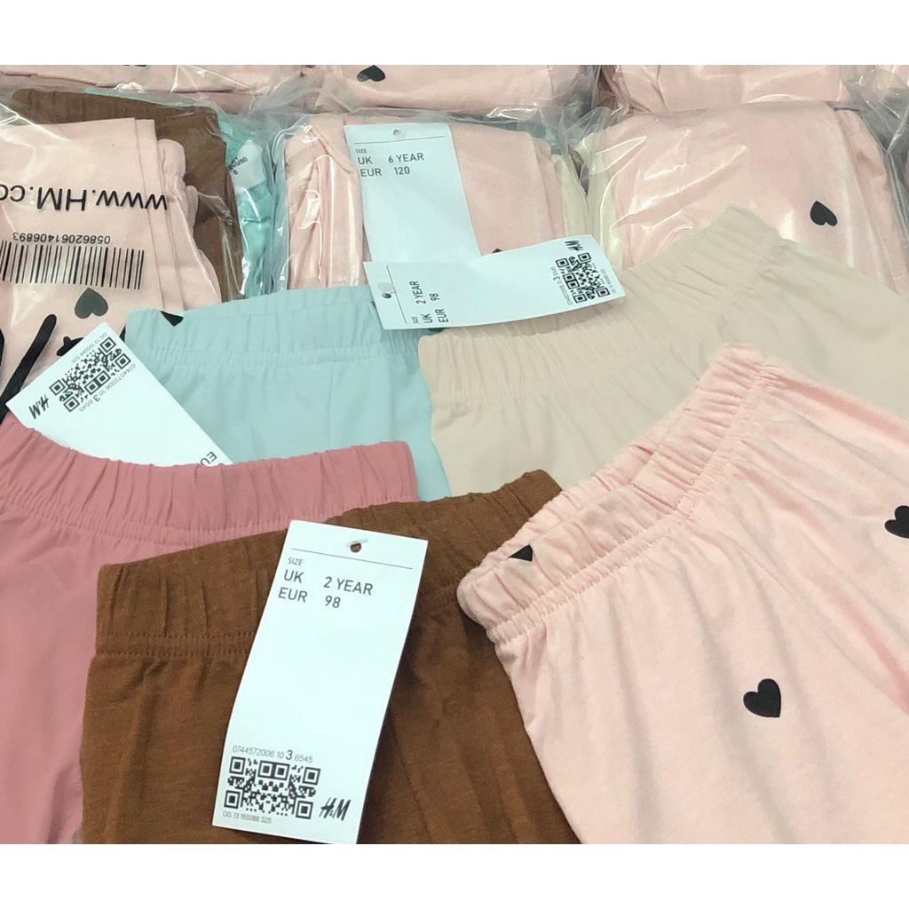 COMBO 5 QUẦN LEGGING TRÁI TIM CHO BÉ