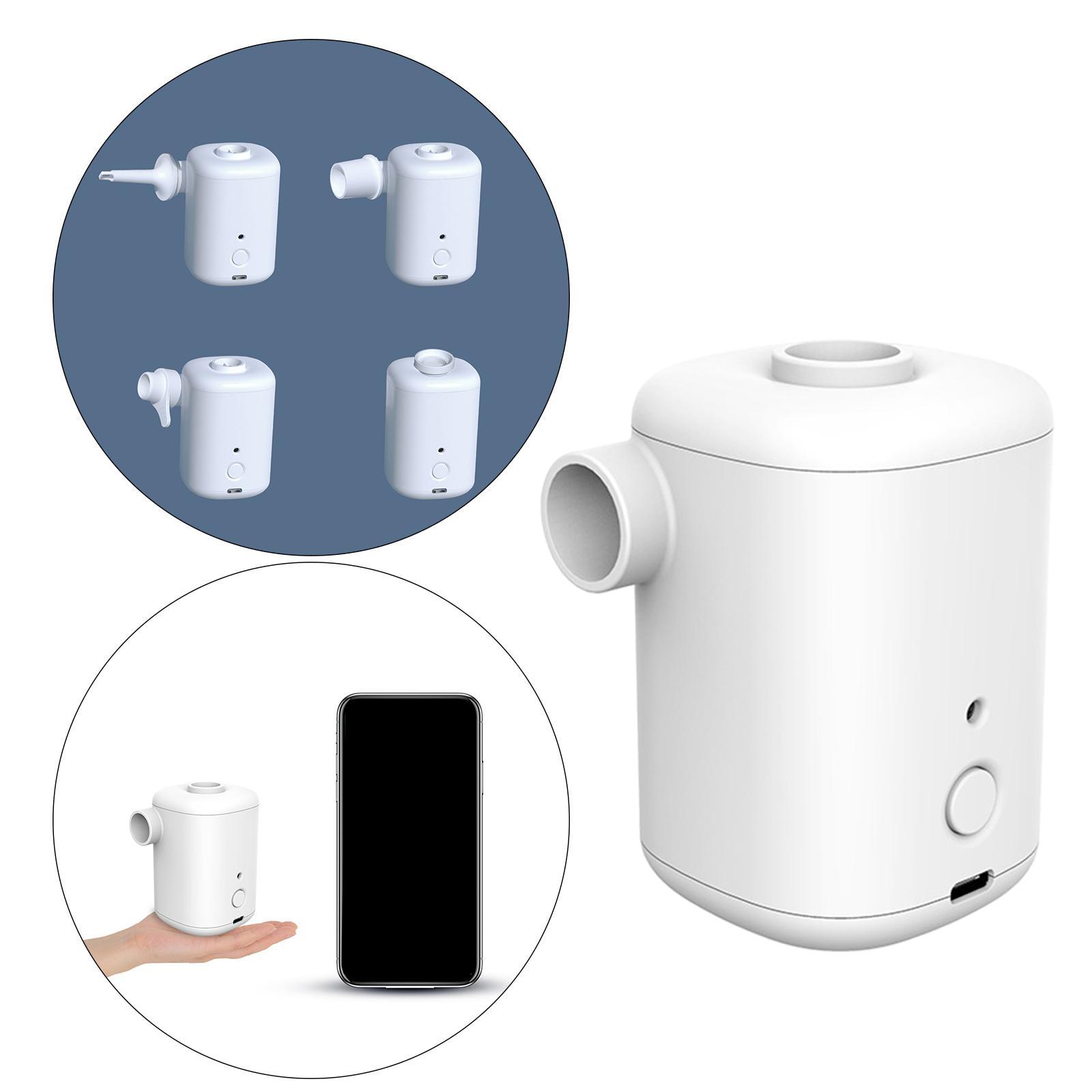 Electric Air Pump, Portable Air Pump for Inflatables, Rechargeable Air Mattress Pump, Battery Powerd Air Pump for Inflatable Toy, Swimming Pool