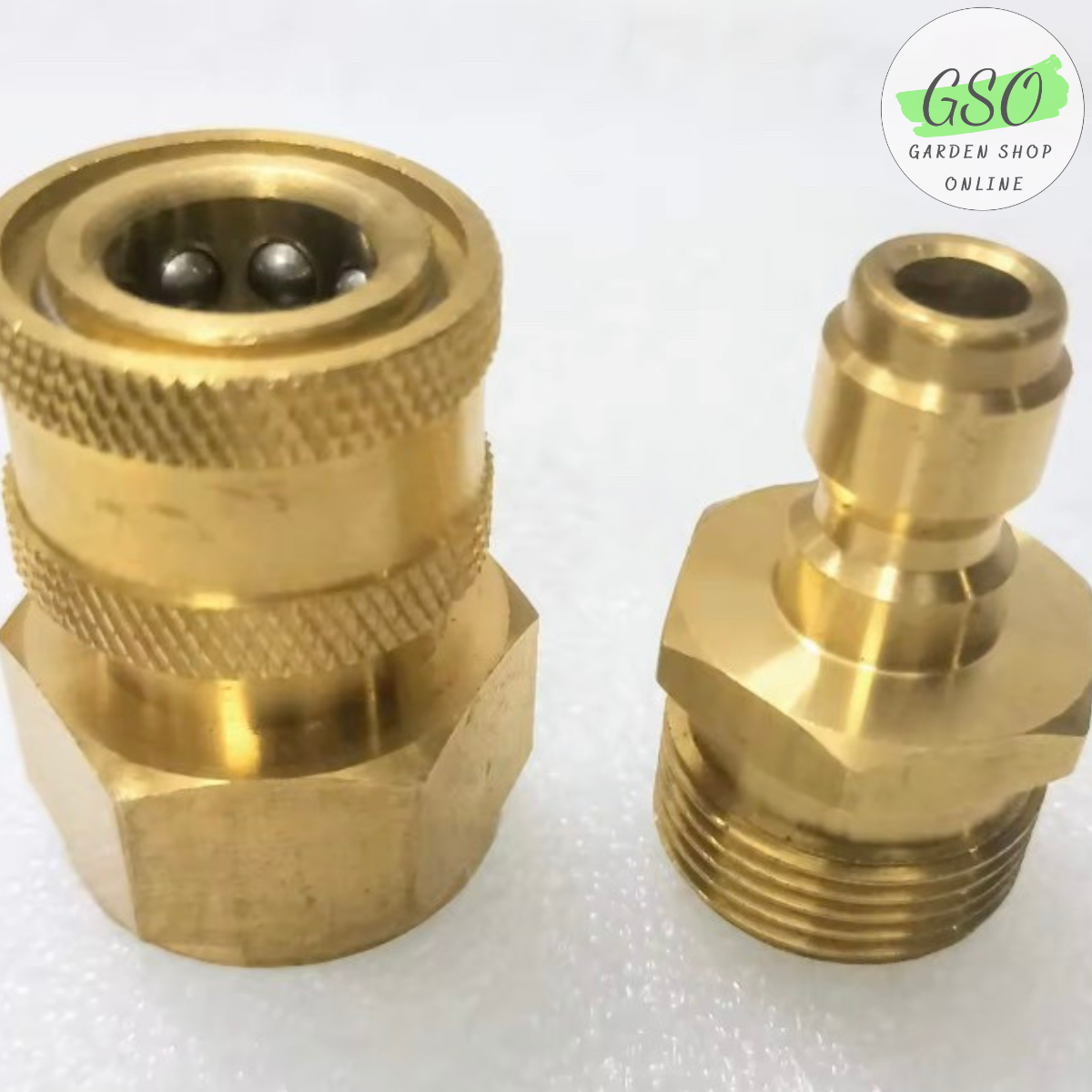 Bộ khớp nối nhanh đầu ra ren 22mm cho máy rửa xe áp lực cao, máy xịt rửa cao áp, máy rửa xe gia đình