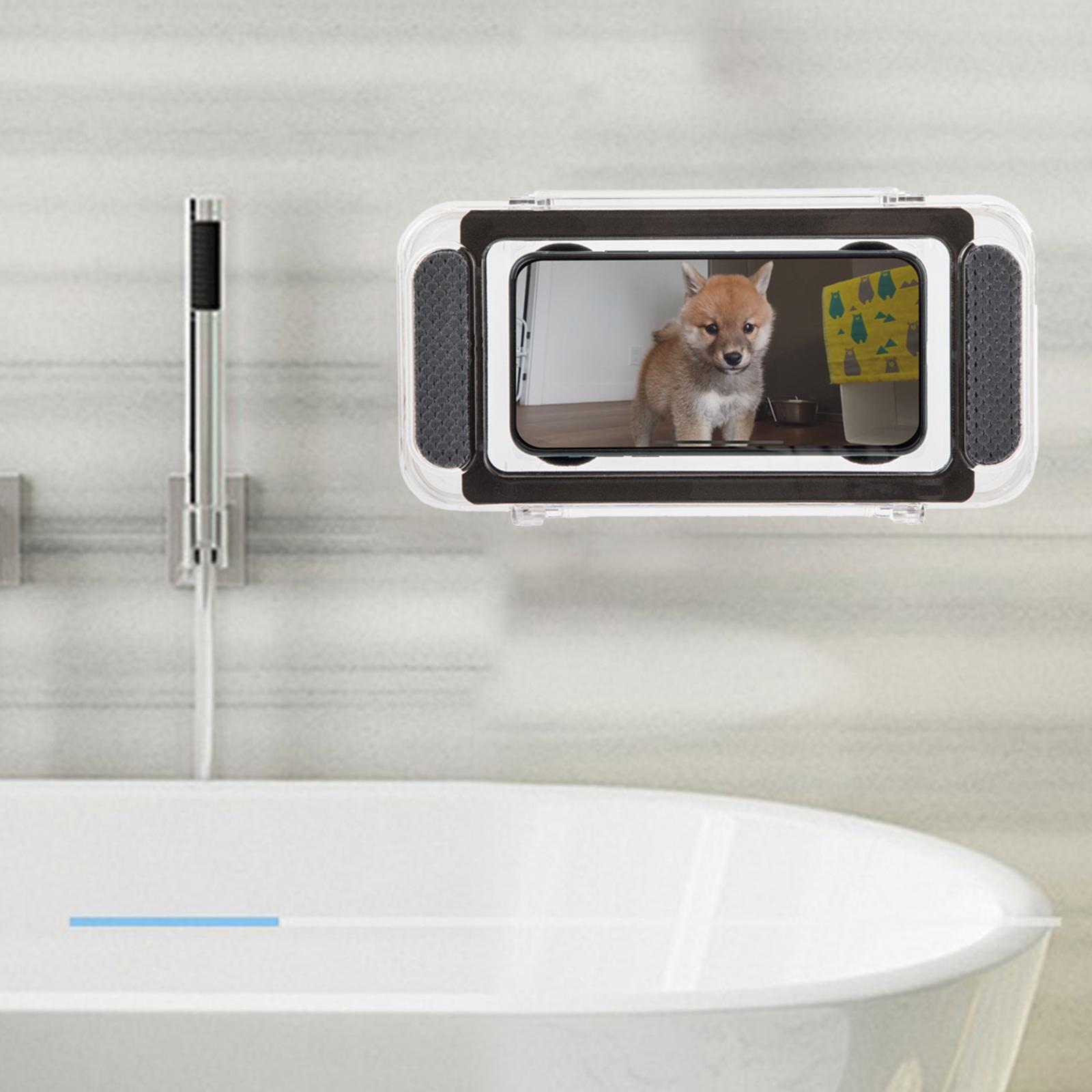 Waterproof Phone Case Mobile Phone Stand Bathroom Toilet Holder Bath Bracket