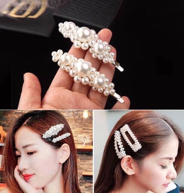 SET 4 KẸP TÓC (GIẢ) NGỌC TRAI HOT TREND