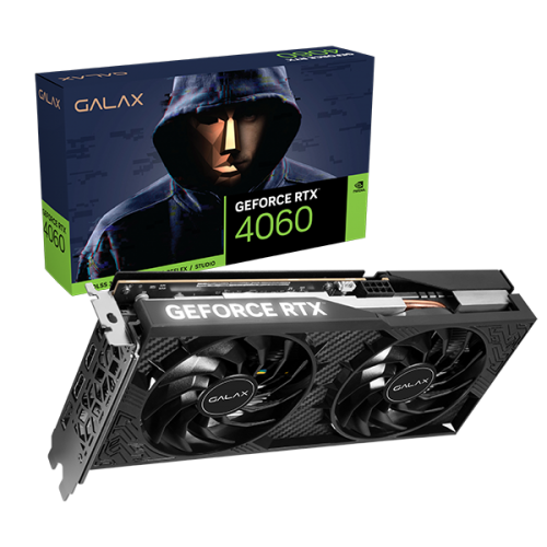 Card màn hình GALAX GeForce RTX 4060 1-Click OC 2X | 8GB | GDDR6 | 128-bit | DP*3/HDMI 2.1/DLSS 3 - Hàng Chính Hãng