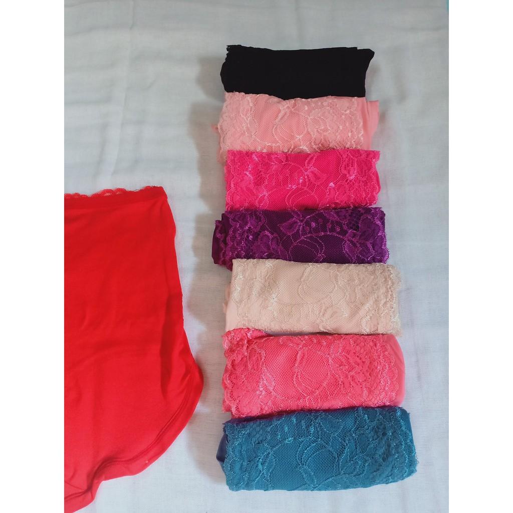 Set 3 quần lót cạp cao phối ren