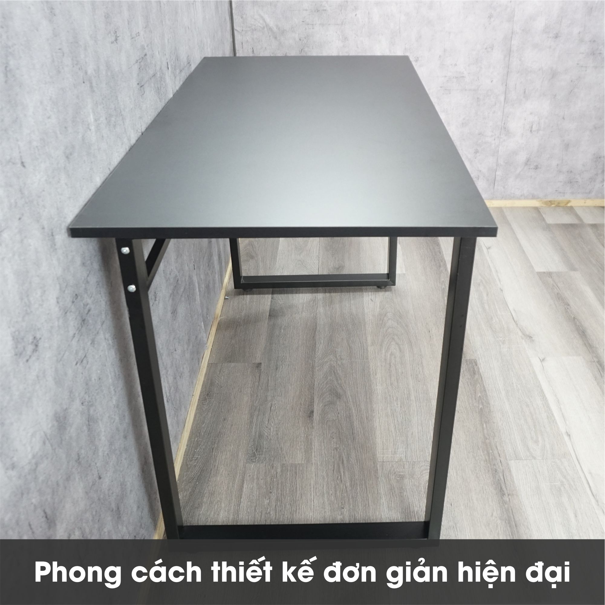 Bàn Chữ U Mặt Gỗ MDF Chuẩn Xuất Khẩu Phù Hợp Làm Việc, Học Tập Giải Trí Vững Chắc, Chân Kim Loại, Nhiều Kích Thước