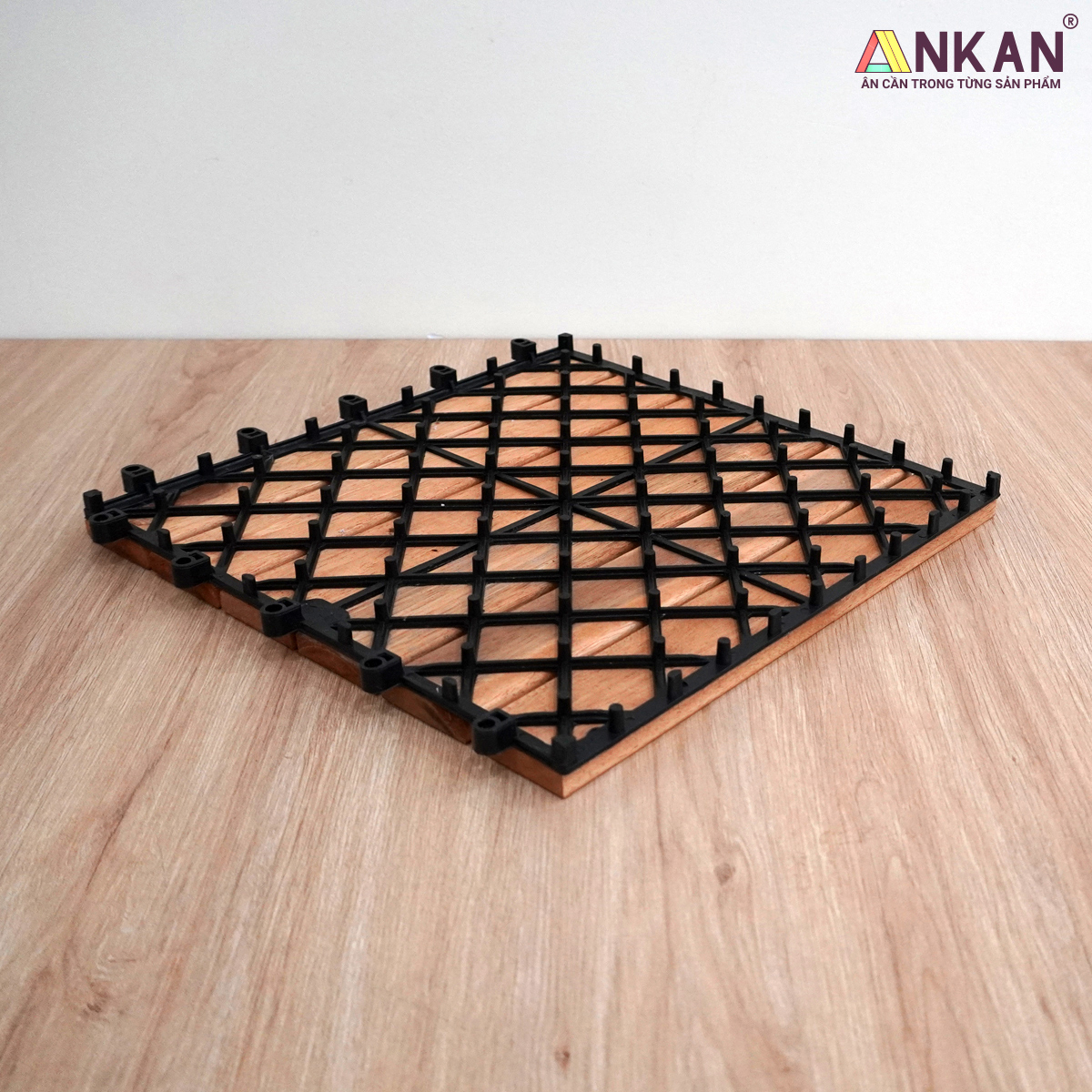 Vỉ Gỗ Lót Sàn ANKAN (10 LỰA CHỌN), Dùng Lót Ban Công, Sân Thượng, Sân Vườn, Siêu Bền, Dễ Lắp Đặt