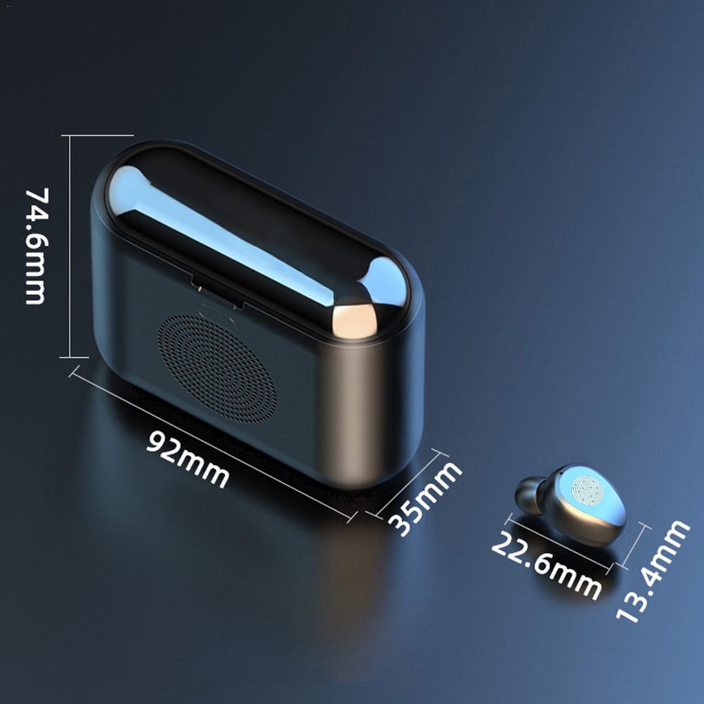 TWS  F9 3 Trong 1 Mini Tai Nghe Bluetooth  5.0 Cảm Ứng Thông Minh tặng kèm dock sạc kiêm loa bluetooth Stereo Tai Nghe Không Dây 9D  Âm Thanh Vòm loa Phiên Bản mới nhất 2019 -chính hãng