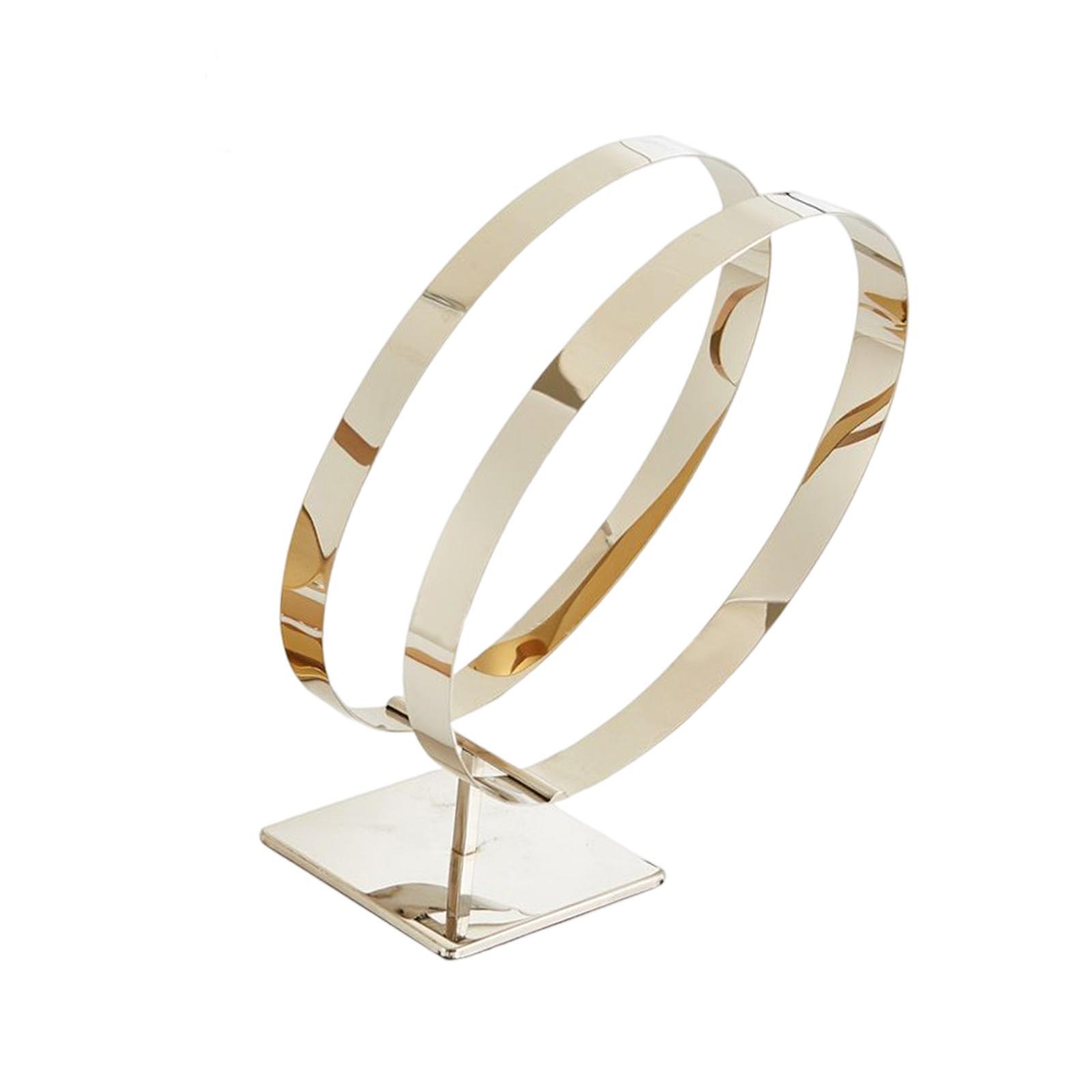 Stainless Steel Belt Display Stands Double Loop for Store Display Props