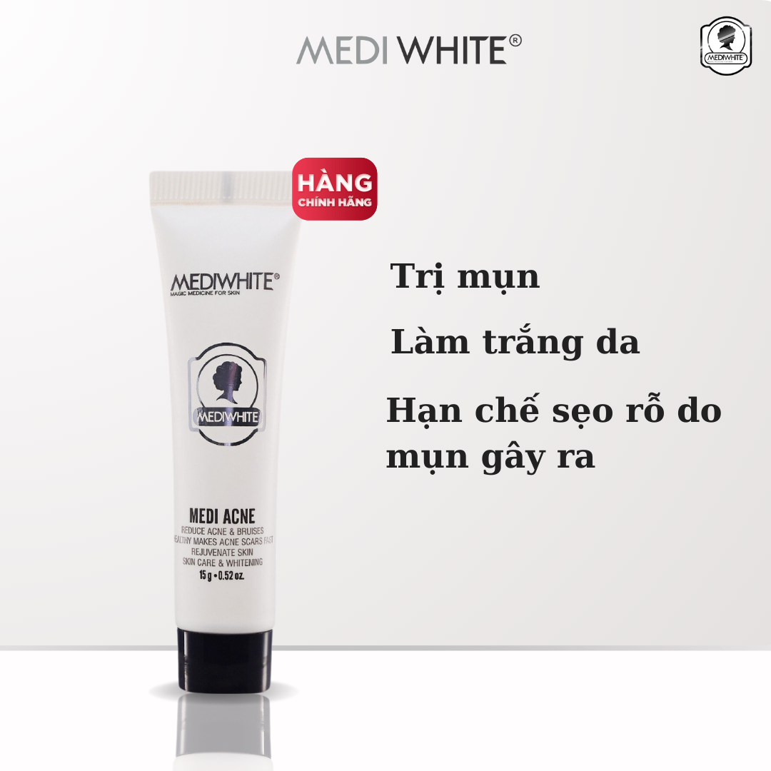 Kem Chấm Mụn Medi White Giúp Loại Bỏ Cồi Mụn Giảm Thâm Mụn Hiệu Quả