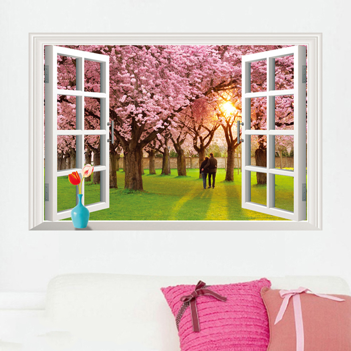 Decal Dán Tường Họa Tiết CS Hoa Đào PK131