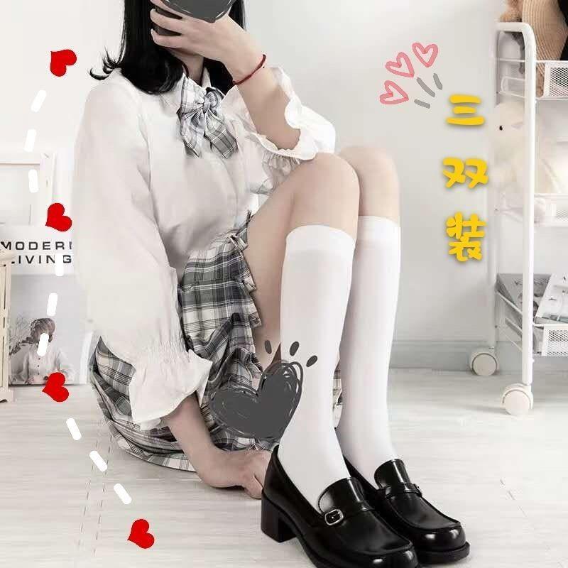 ( 4 size - 2 màu) Tất trơn JK phong cách học sinh Nhật Bản/ Vớ LOLITA MJ Cosplay