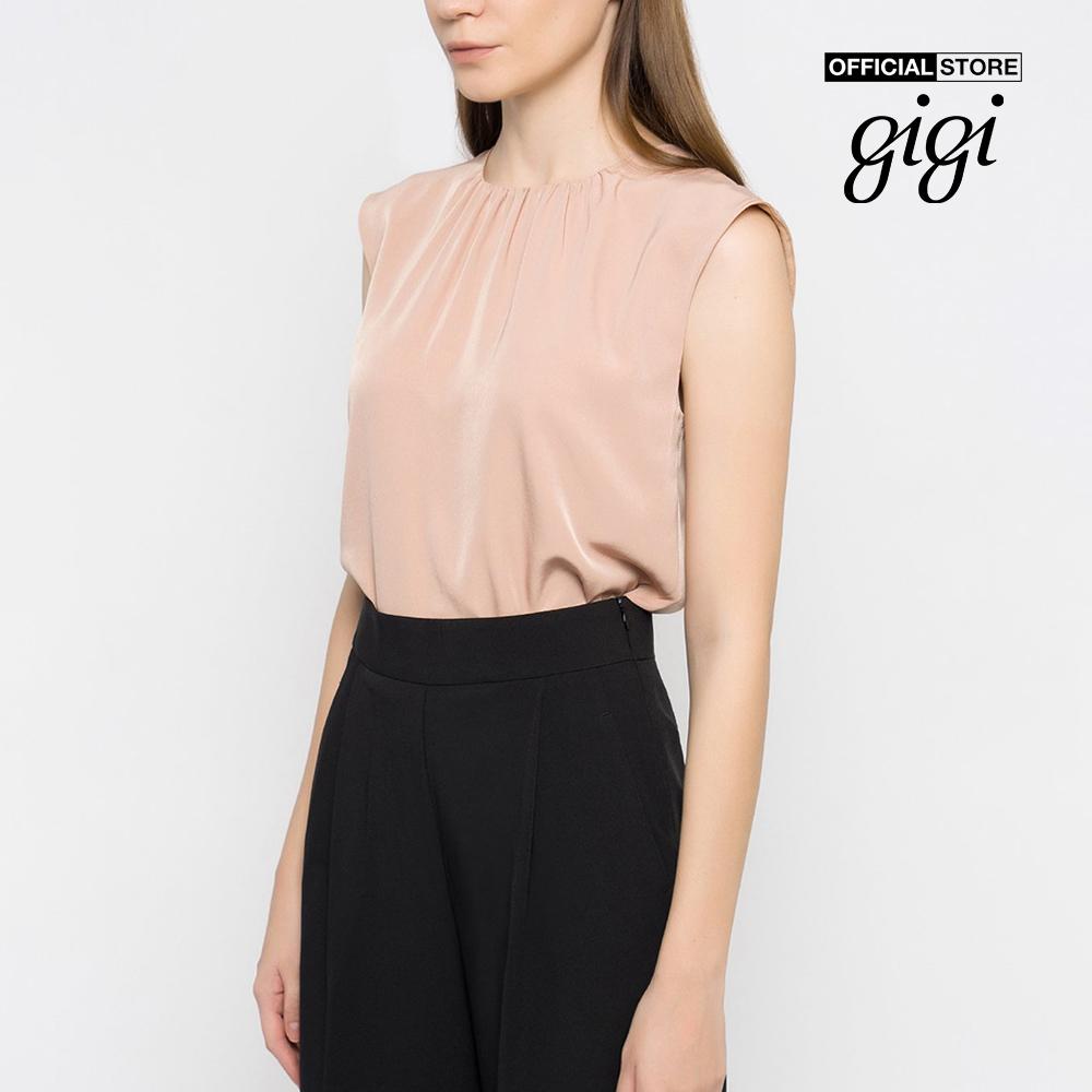 GIGI - Áo kiểu nữ cổ tròn đệm vai thanh lịch G1110B211268