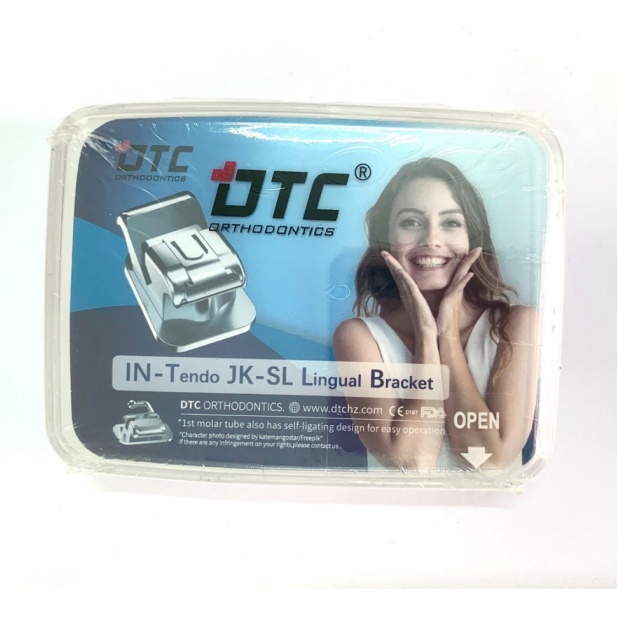 Mắc Cài Mặt Lưỡi 3D Tự Đóng_DTC (IN-Tendo JK-SL lingual Brackets with first & second molar lingual tubes)_Mắc cài_Dùng trong nha khoa_Niềng răng_Chỉnh nha [Chính hãng][Ảnh thật]