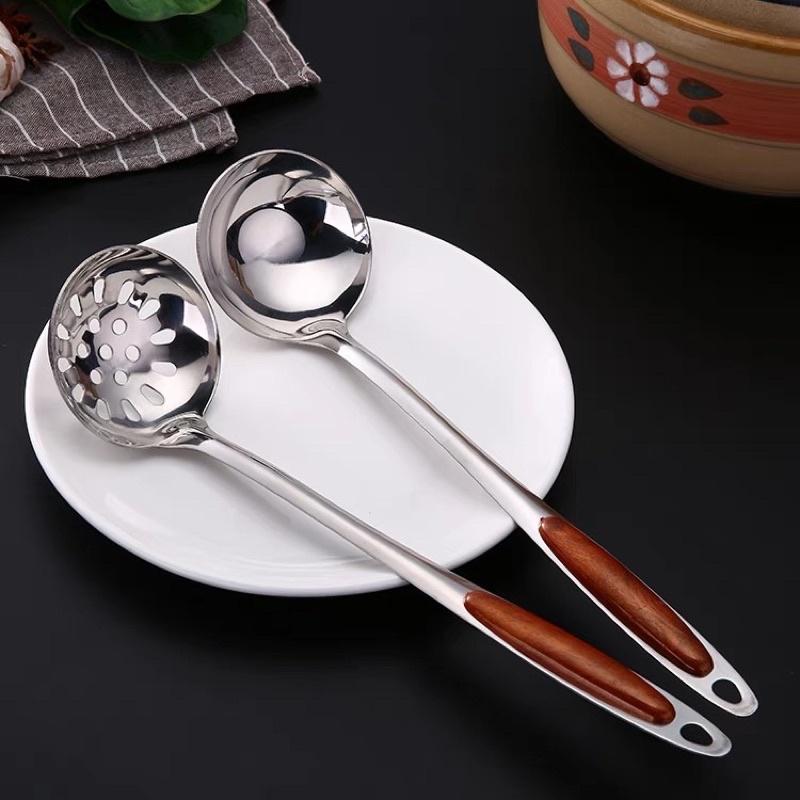 Muôi, Vá Múc Canh CAO CẤP, CÁN CÁCH NHIỆT VÂN GỖ SANG TRỌNG