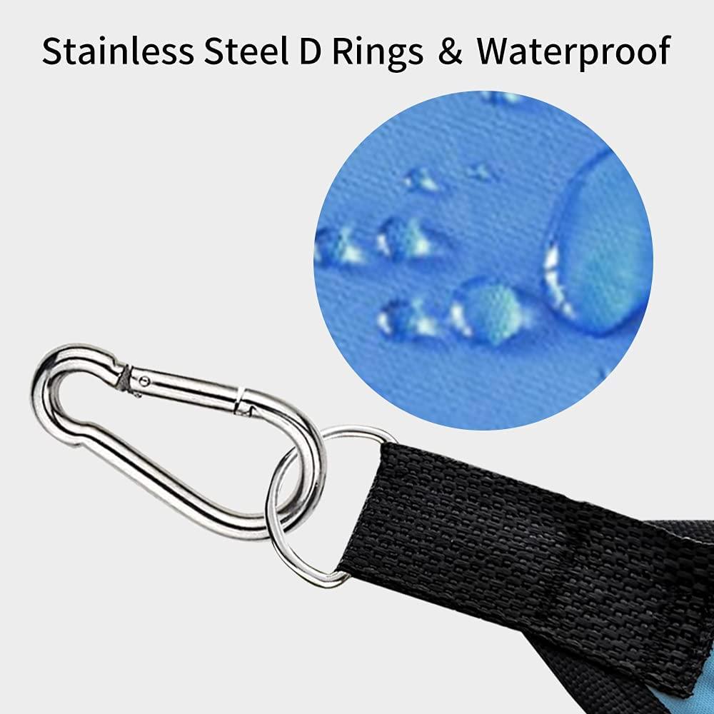 Cánh buồm bóng râm hình tam giác Tán, Cánh buồm bóng râm chống thấm nước Tấm che chắn tia UV Mái che bạt chống thấm và thoáng khí cho Sân vườn, Sân hiên, Bãi cỏ, Ban công, Cắm trại 3x3x3m