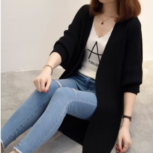 Áo khoác cardigan nữ dài tay dáng dài Dv32