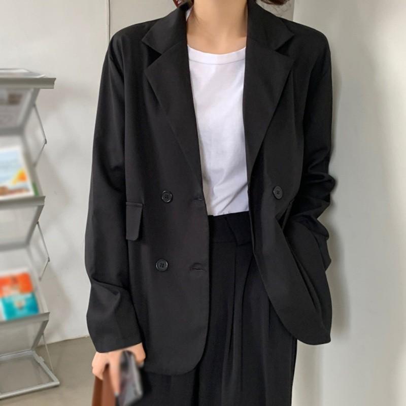 Áo Blazer nữ 1 lớp - kiểu áo Vest nữ khoác ngoài 2 túi dán phong cách Hàn quốc - chất vải đẹp
