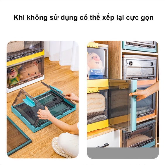 Hộp Đựng Đồ Cỡ Lớn Có Nắp và Bánh Xe, tiện dụng, dễ sử dụng-K1445