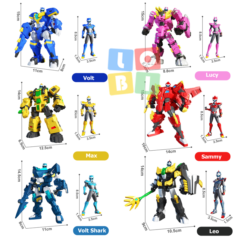 Đồ chơi mô hình Lực lượng nhí - MINIFORCE - Biệt đội siêu nhân nhí khủng long biến hình Robot