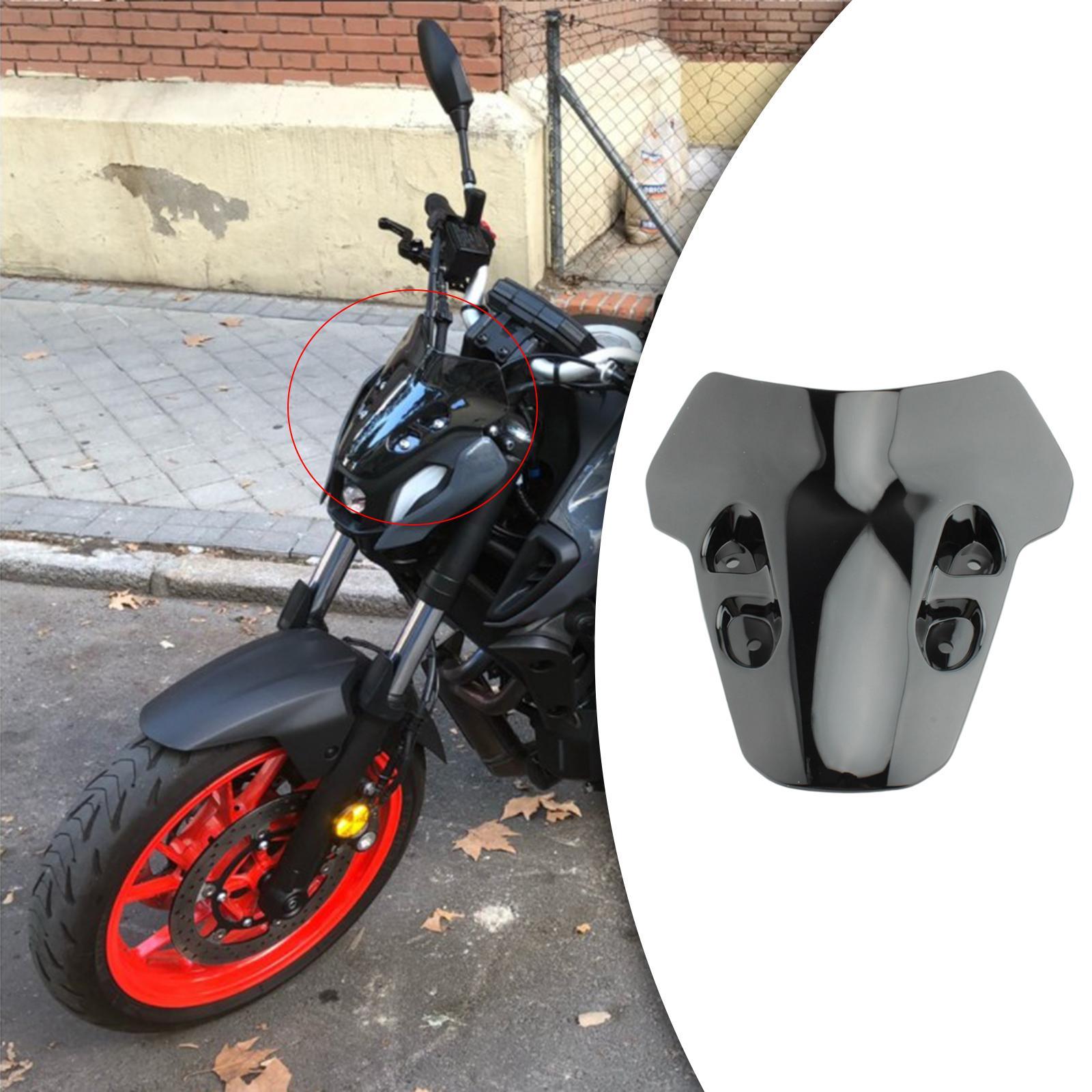 2 Pieces Motorcycle Windshield Windscreen for Accessories Transparent