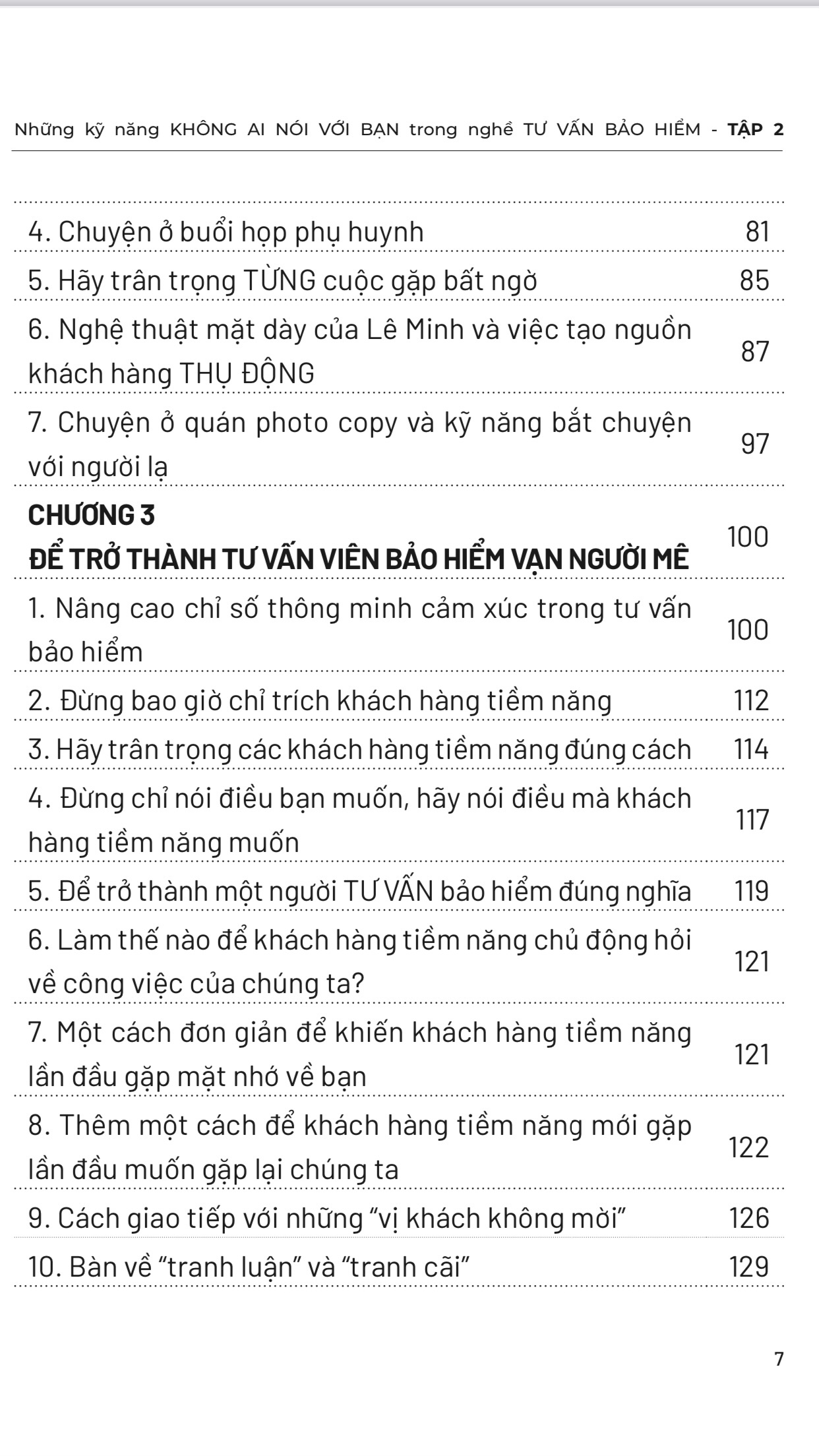 Tập 2 - Những Kỹ Năng Không Ai Nói Với Bạn Trong Nghề Tư Vấn Bảo Hiểm
