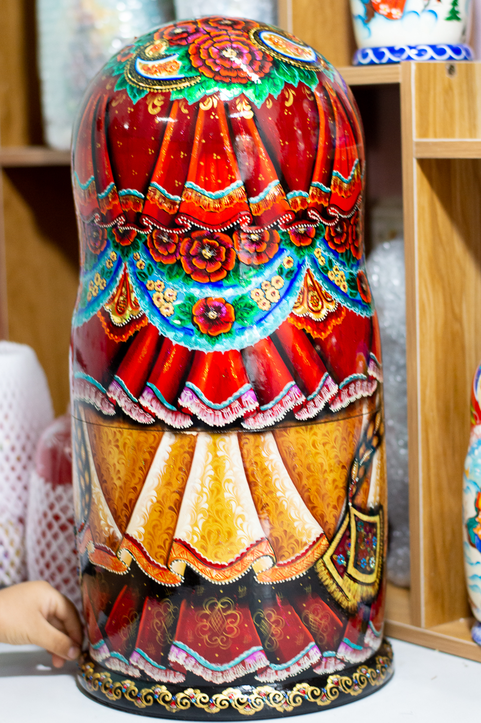 BỘ BÚP BÊ NGA MATRYOSHKA CỠ LỚN 30 LỚP CAO 50CM HOA VĂN "PHONG CẢNH NƯỚC NGA" CỰC ĐẸP, ĐỘC ĐÁO VÀ SANG TRỌNG