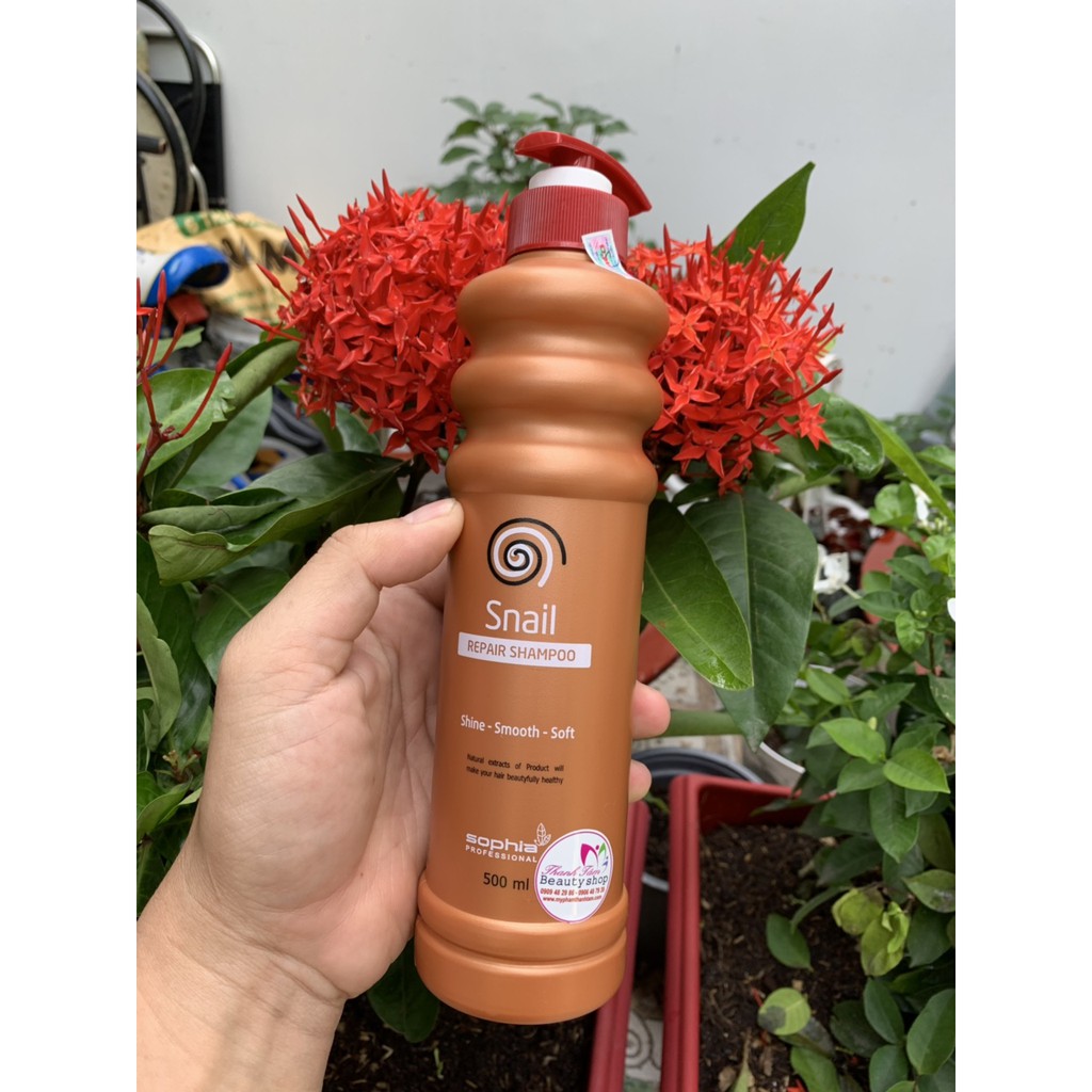 Dầu Xả Siêu Phục Hồi & Lưu Hương Sophia Profesional Snail Repair Conditioner Hàn Quốc 500ml tặng kèm móc khoá