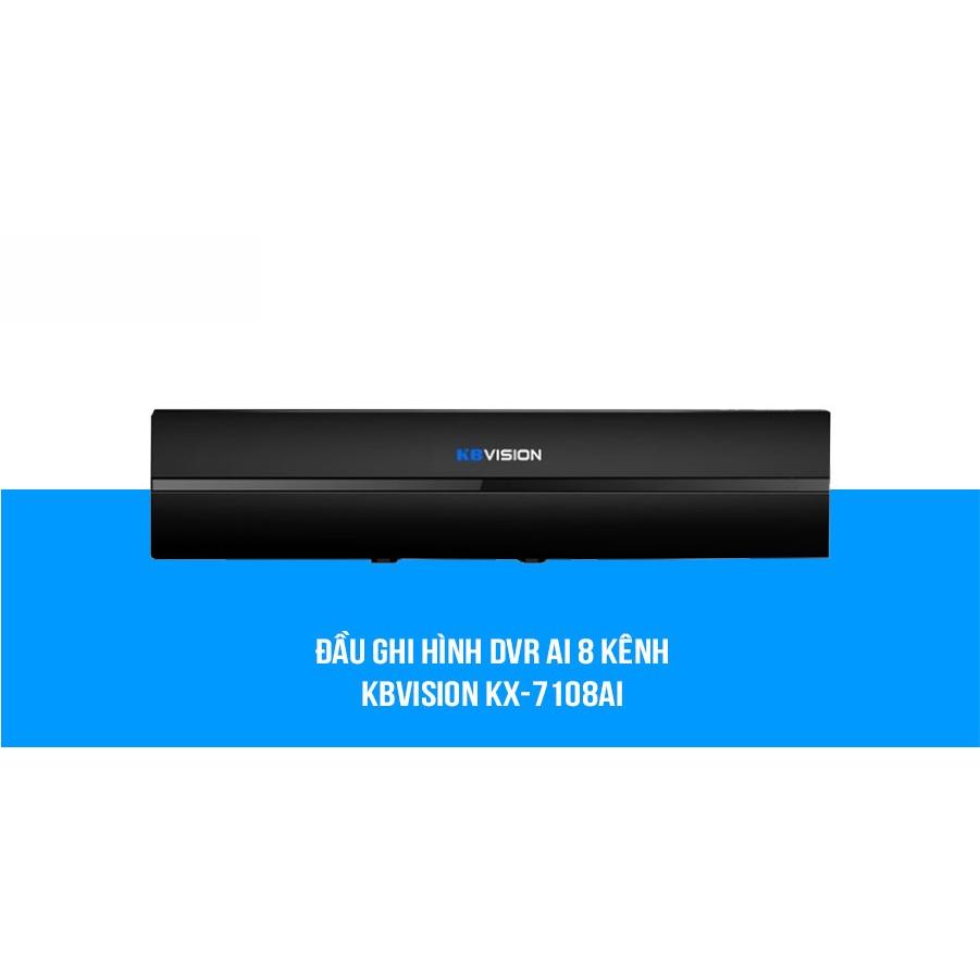 Đầu ghi hình Mini HD 5 in 1 (CVI/ TVI/ AHD/ Analog/ IP) 8 kênh + 2 kênh IP KBVISION KX-7108Ai (Hàng chính hãng)