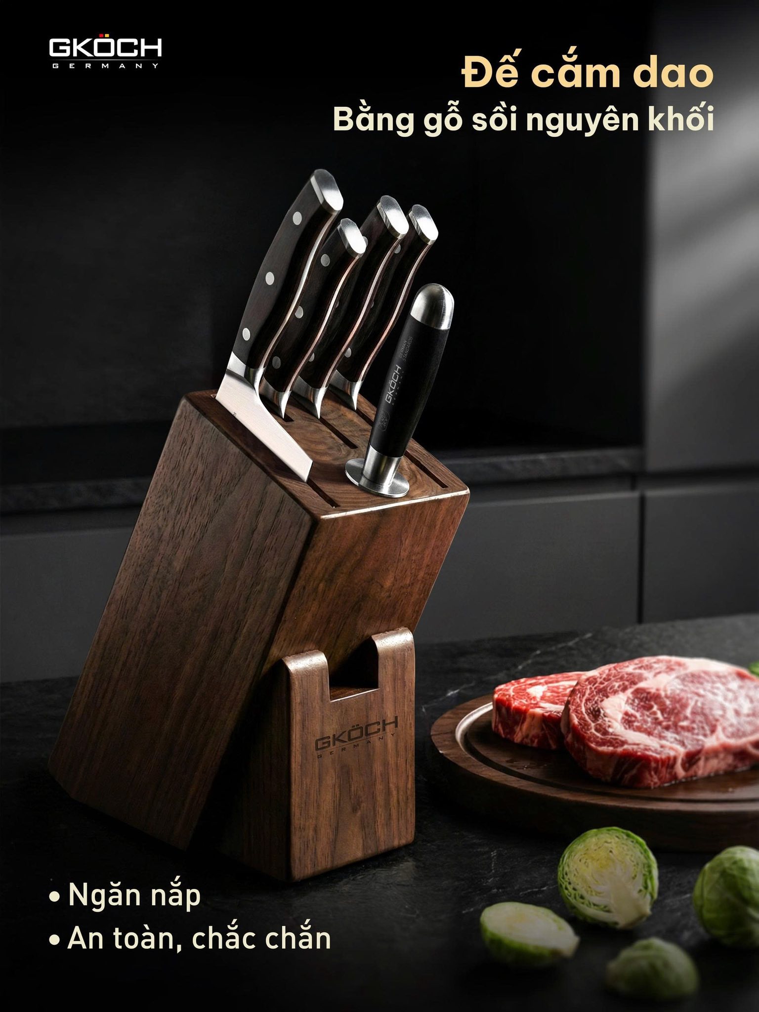 BỘ DAO 6 MÓN GKÖCH Hàng Chính hãng