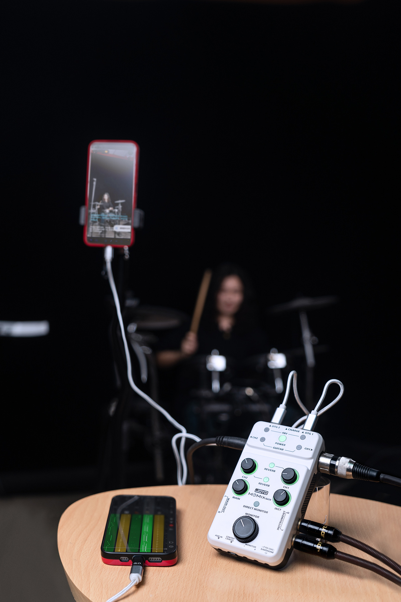 JOYO MOMIX PRO Soundcard âm thanh guitar dùng thu âm và livestream- Hàng Chính Hãng