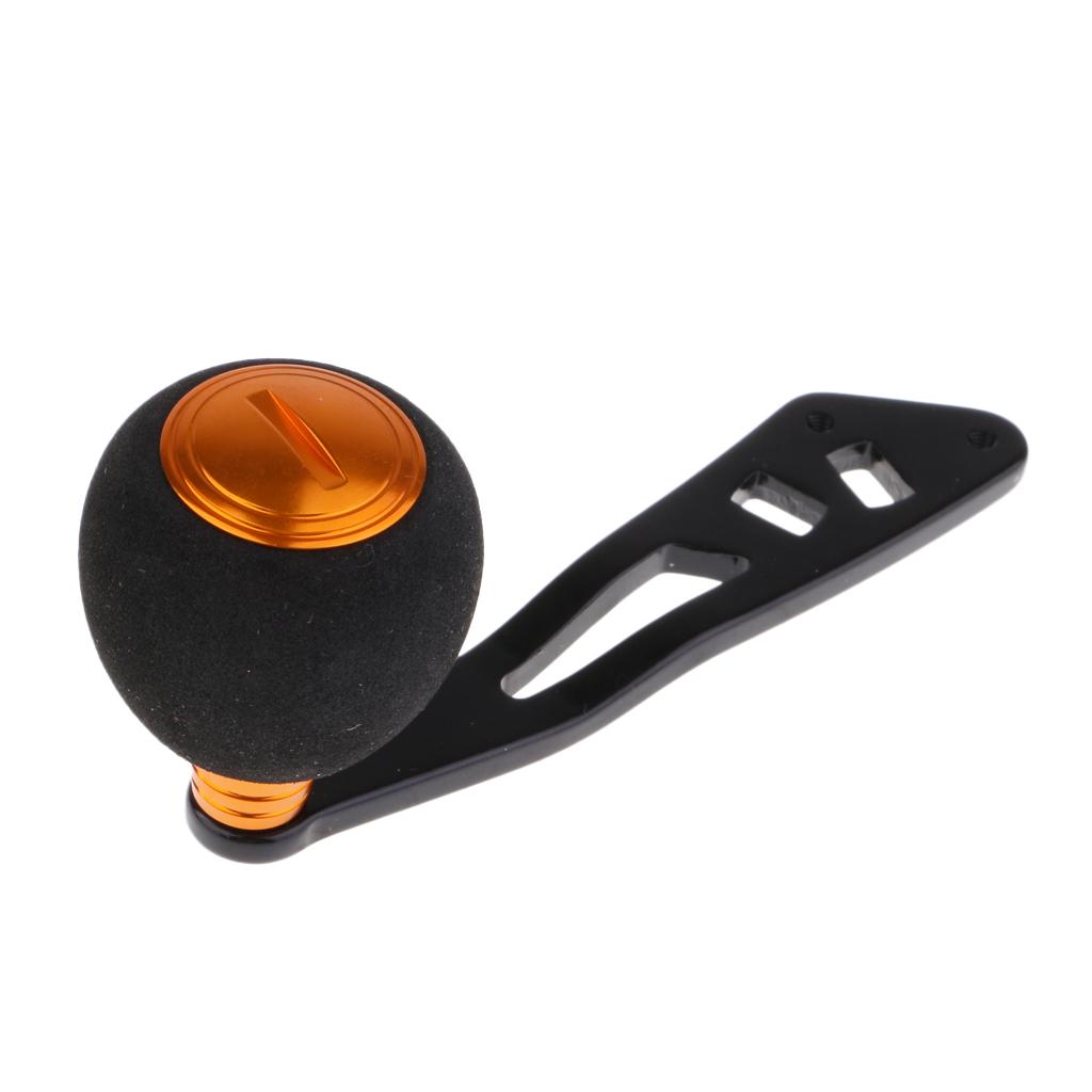 Power Fishing Reel Handle Knob Drum Baitcasting Reel Handle Rocker Arm Gold