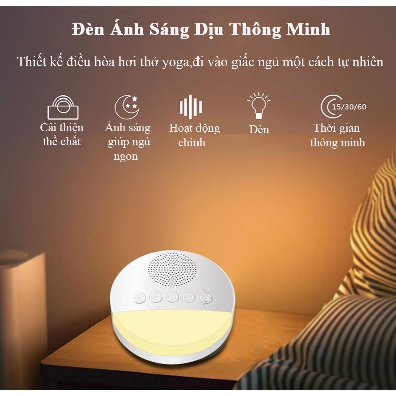 Máy Nghe Tiếng Ồn Trắng (máy white noise tạo tiếng ru giúp bé ngủ ngon, sâu giấc gồm 20 bài hát)