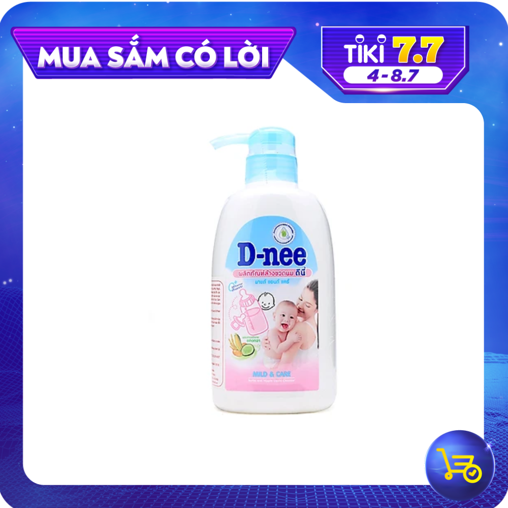 Hình ảnh Nước rửa bình sữa D-nee Mild & Care chai 500ml