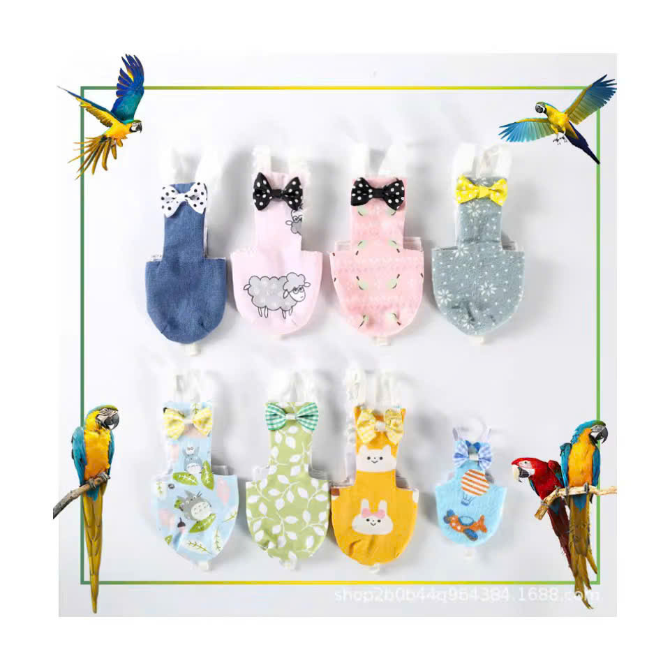 QUẦN ÁO TÃ CHO CHIM CẢNH DỄ THƯƠNG MÃ 1 XINH XẮN CHO THÚ CƯNG CHIM