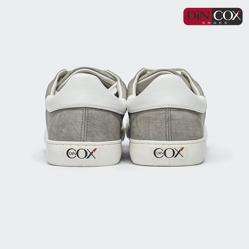 Giày Sneaker Da Nam DINCOX C13 Cách Điệu Sáng Tạo Grey/White