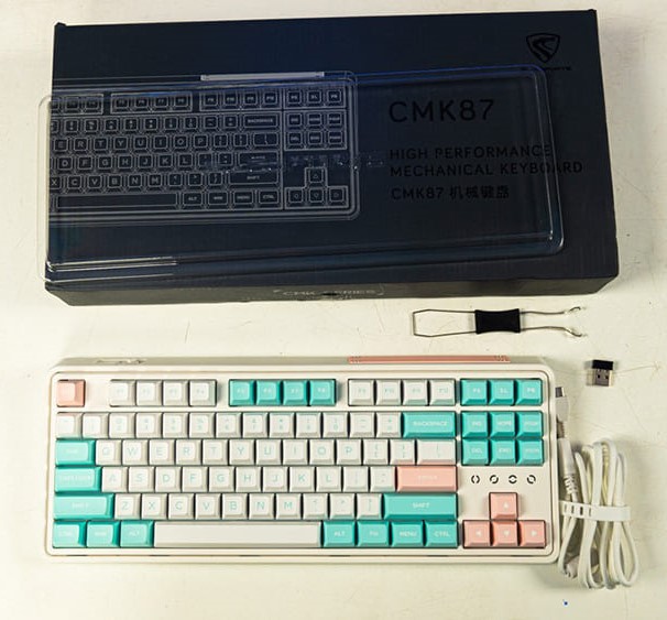 Bàn phím cơ FL-Esports CMK87SAM Marshmallow 3 Mode - Hàng chính hãng