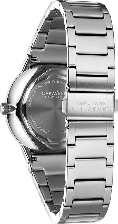 Đồng Hồ Nam Dây Thép Không Gỉ Caravelle 43A134 (40mm) - Trắng