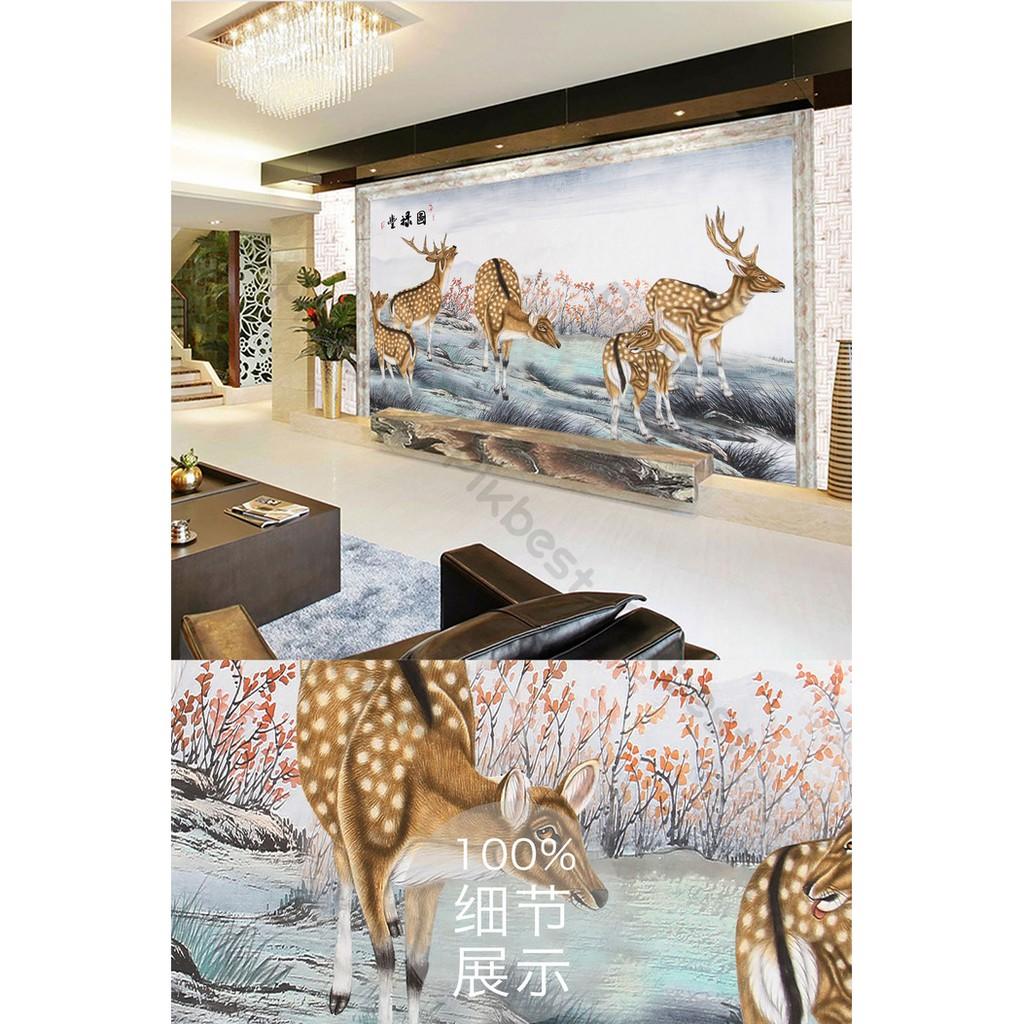 Tranh dán tường Tranh 3d dán tường phòng khách phòng ngủ hiện đại 09