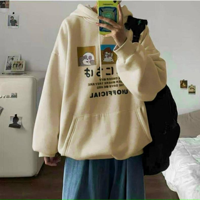 Hình ảnh ÁO HOODIE - ÁO KHOÁC NỈ NGOẠI - ÁO KHOÁC HOODIE UNISEX ULZZANG PHONG CÁCH HÀN QUỐC NĂNG ĐỘNG