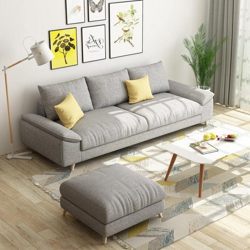 Sofa băng phòng khách BMSF05 Juno Sofa phối màu hiện đại Tặng kèm đôn