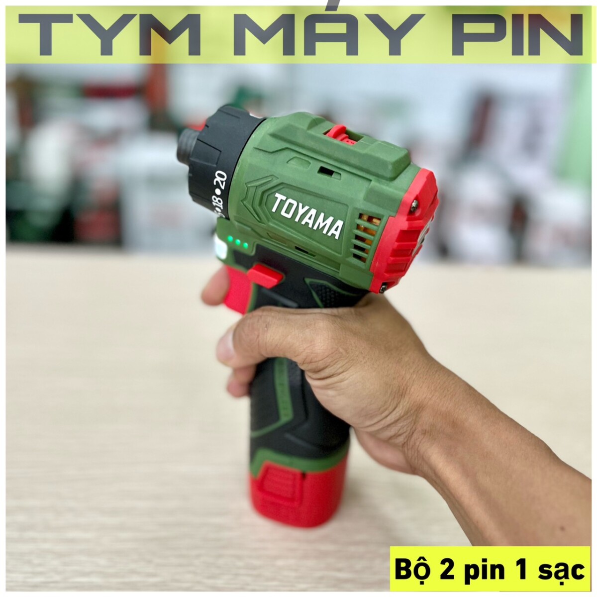 Bộ máy bắn vít cấp trượt dùng pin 16.8V Toyama CV-01