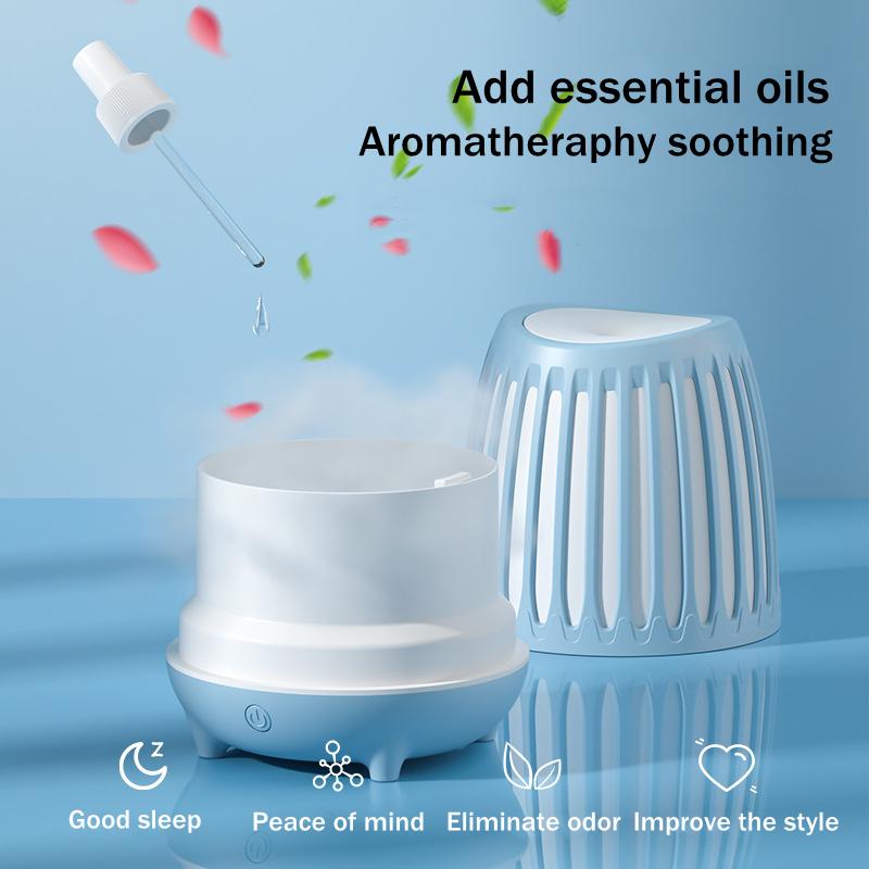 400Ml USB Máy Khuếch Tán Tinh Dầu Phun Sương Tạo Ẩm Không Khí Ấm Đèn Ngủ Cho Nhà Xông Siêu Âm Thanh Mát Phun Sương Tạo Máy Khuếch Tán Tinh Dầu