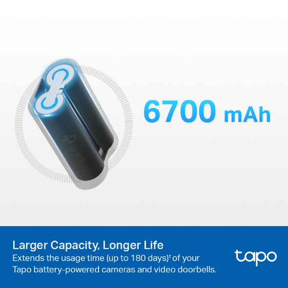 [Hàng Chính Hãng] Bộ Pin TP-Link Tapo A100 6700mAH dành cho camera Tapo C420, C400 và chuông cửa D230