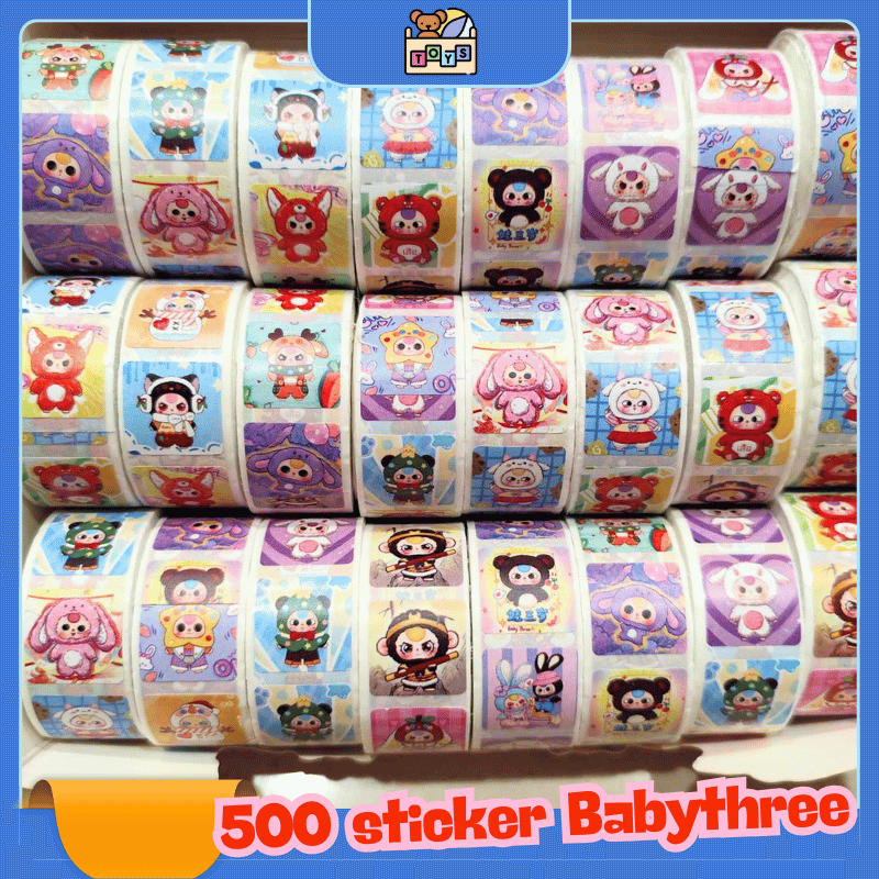 500 Sticker Baby three hot trend 1 cuộn
