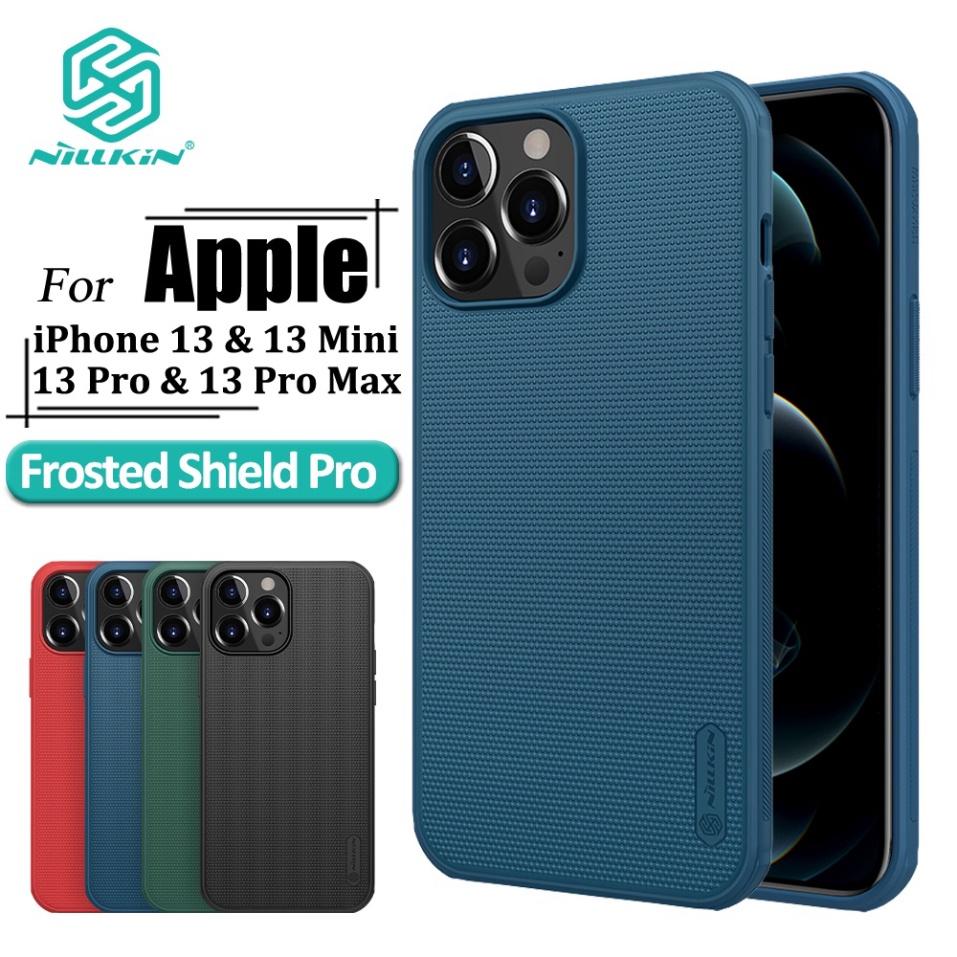 Ốp lưng Nillkin Super Frosted Shield Pro cho iPhone 13 Pro Max / 13 Pro / 13 mỏng chống dấu vân tay và sốc - Hàng Chính Hãng