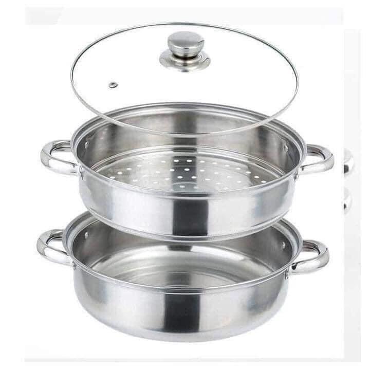 Nồi Hấp Inox 2 Tầng Size 28cm