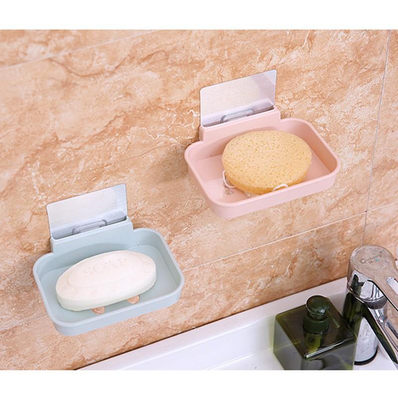 Khay để xà phòng mặt cười có kèm móc dính siêu cute 2454