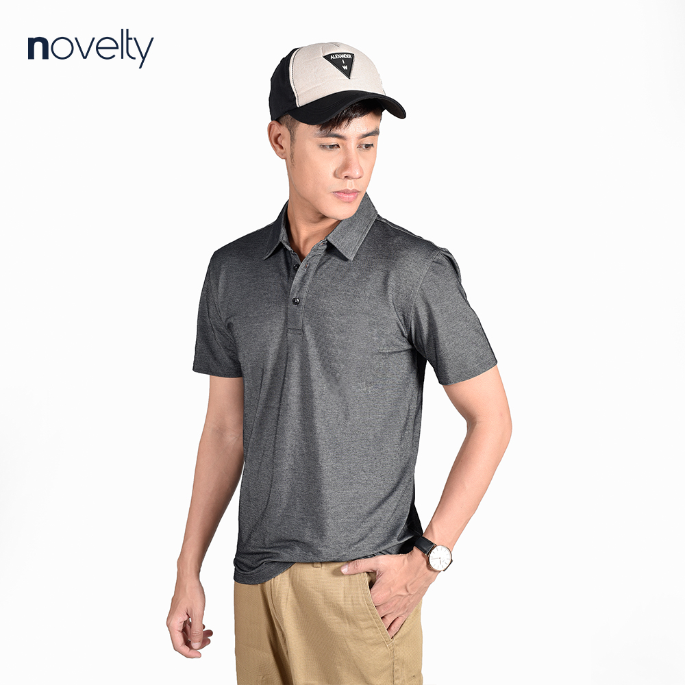 Áo thun nam Polo NOVELTY không túi kiểu dáng Melange 210103N