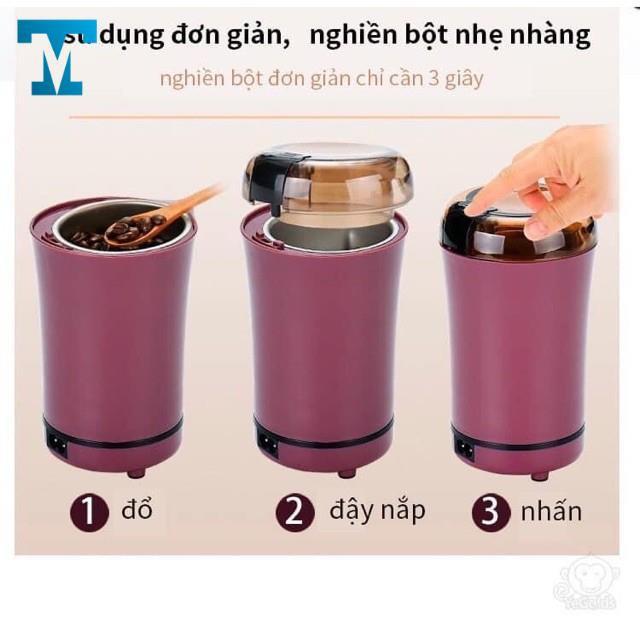 Máy xay/nghiền ngũ cốc, cà phê, đồ ăn dặm, bột mịn đa năng mini cầm tay
